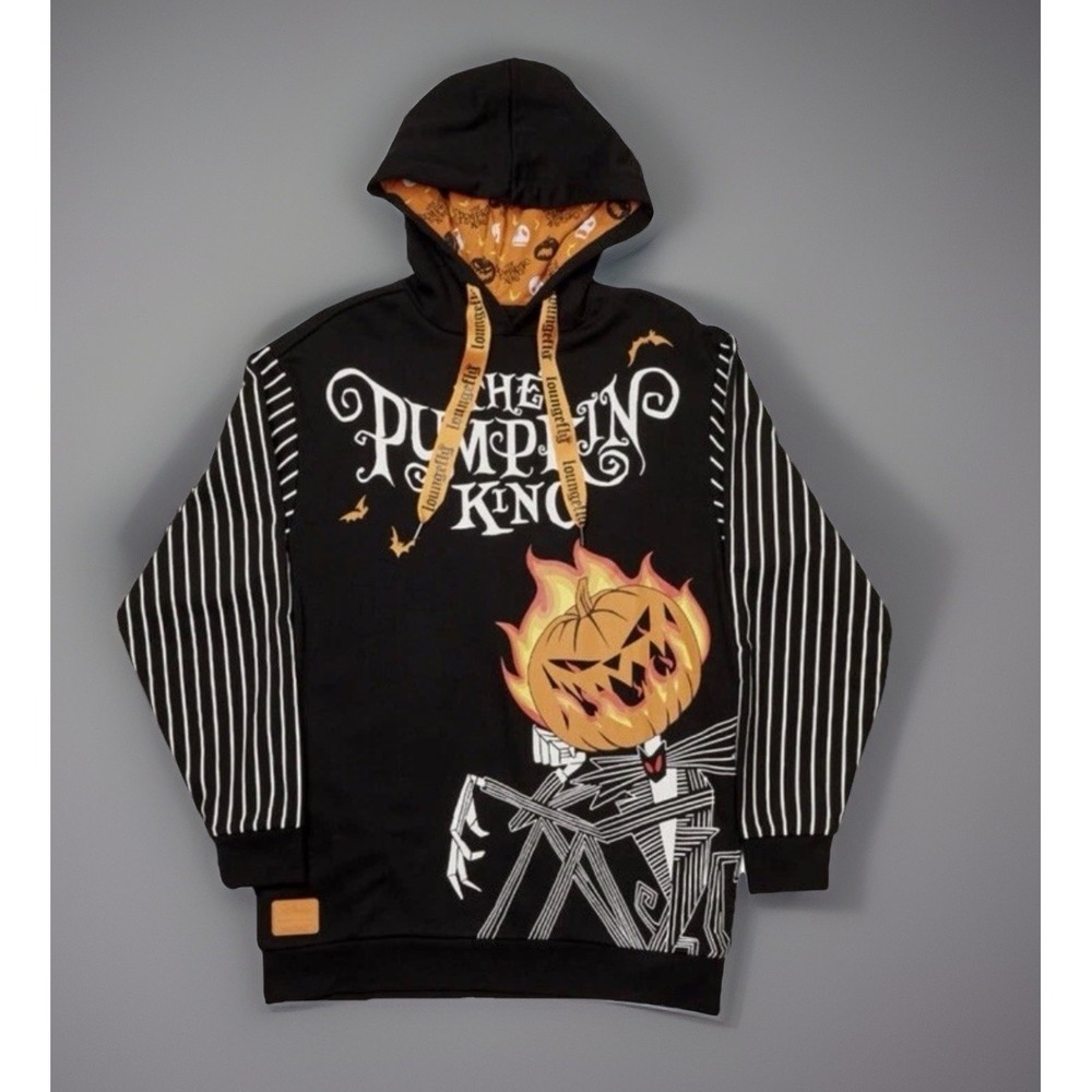 Loungefly The Nightmare Before Christmas  Pumpkin King Hoodie‎ Sweatshirt XL